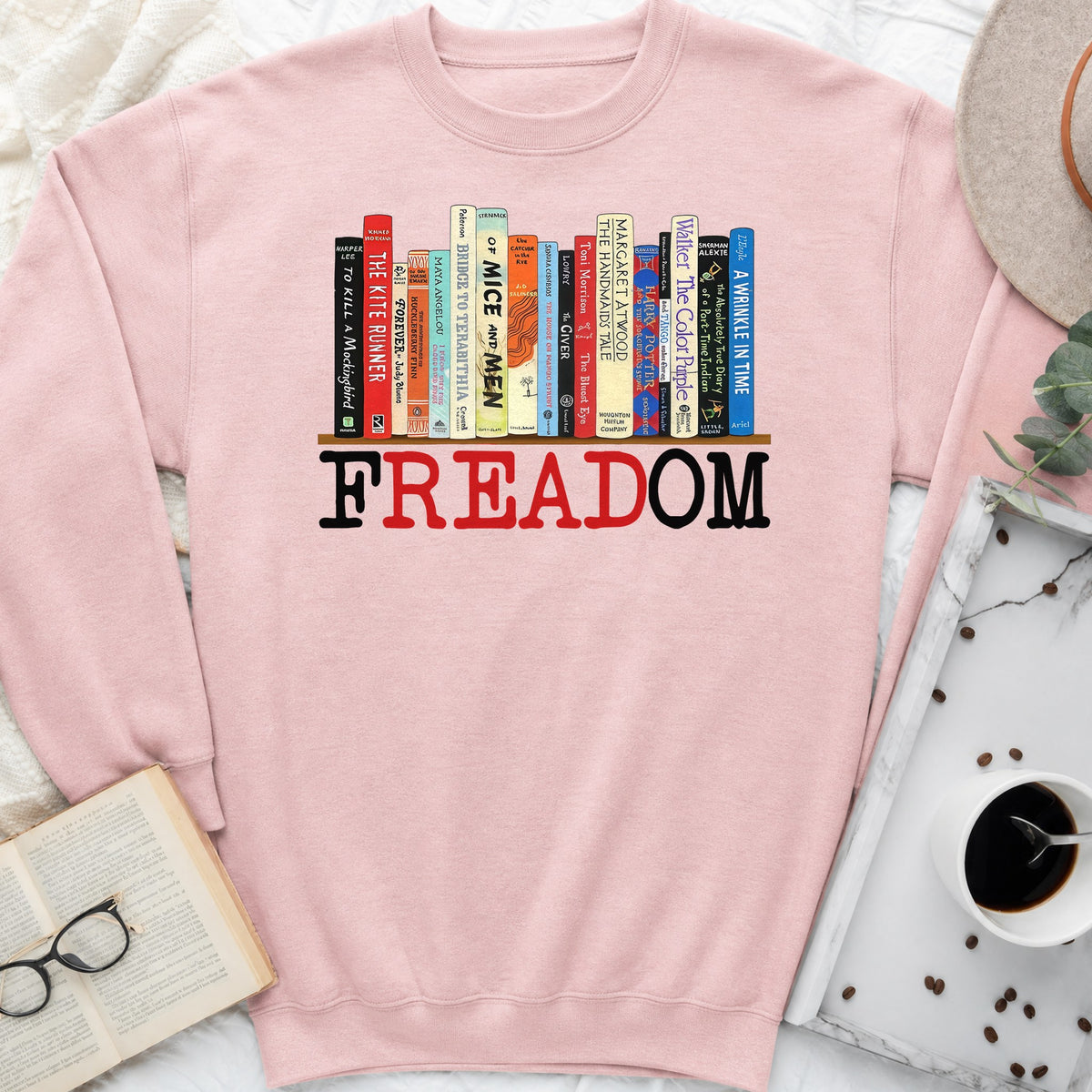 FREADOM Sweatshirt or Hoodie, Banned Books Crewneck