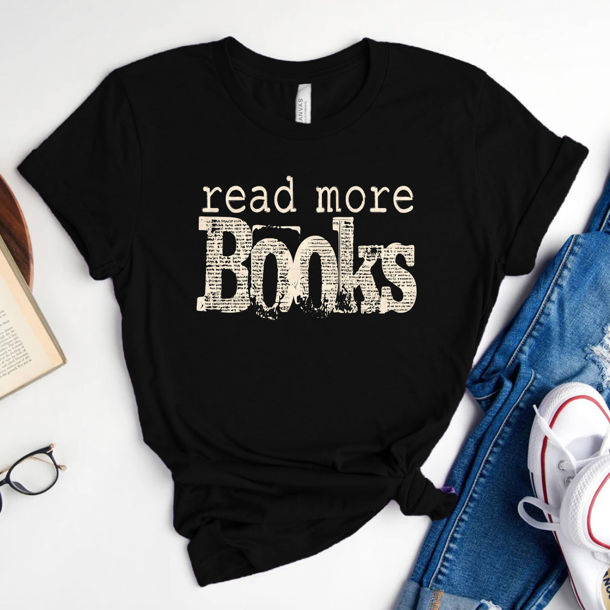 Read More Books Tee, Simple Bookish Shirt
