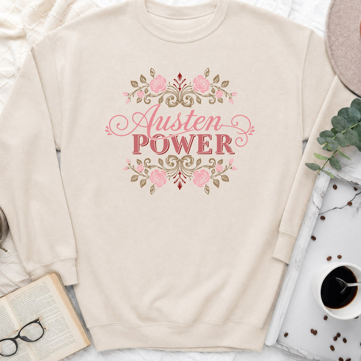 Austen Power Sweatshirt or Hoodie, Jane Austen Book Lover Crewneck