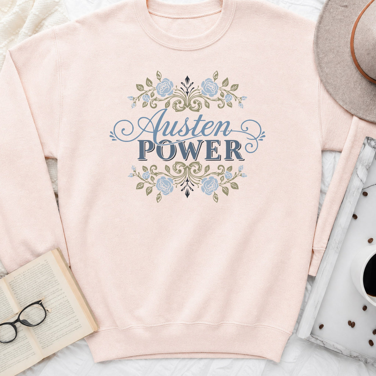 Austen Power Sweatshirt or Hoodie, Jane Austen Book Lover Crewneck