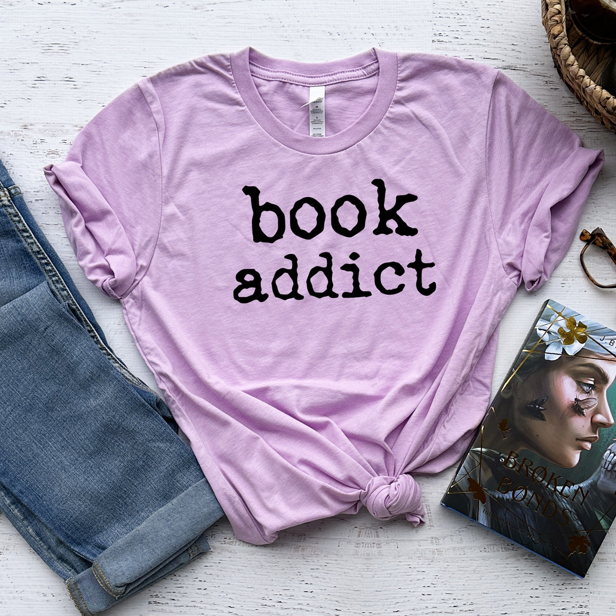 Book Addict T-Shirt - Cute Graphic Tee for Book Lovers