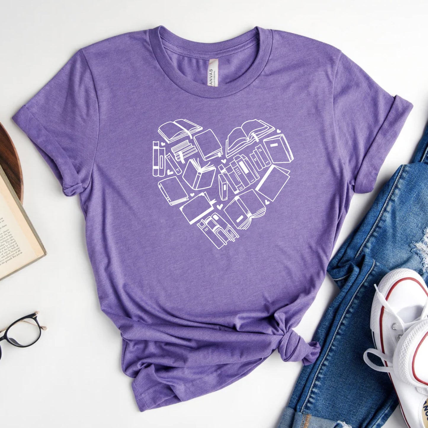 Book Love Graphic Tee | Valentines Reader Shirt