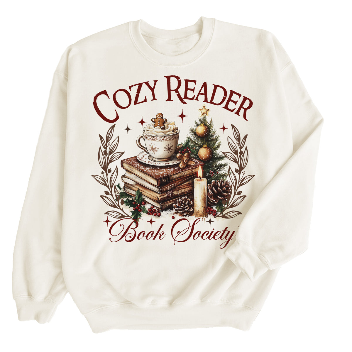 Cozy Reader Book Society – Christmas Sweatshirt