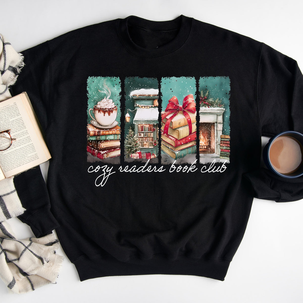 Cozy Readers Book Club Holiday Sweatshirt