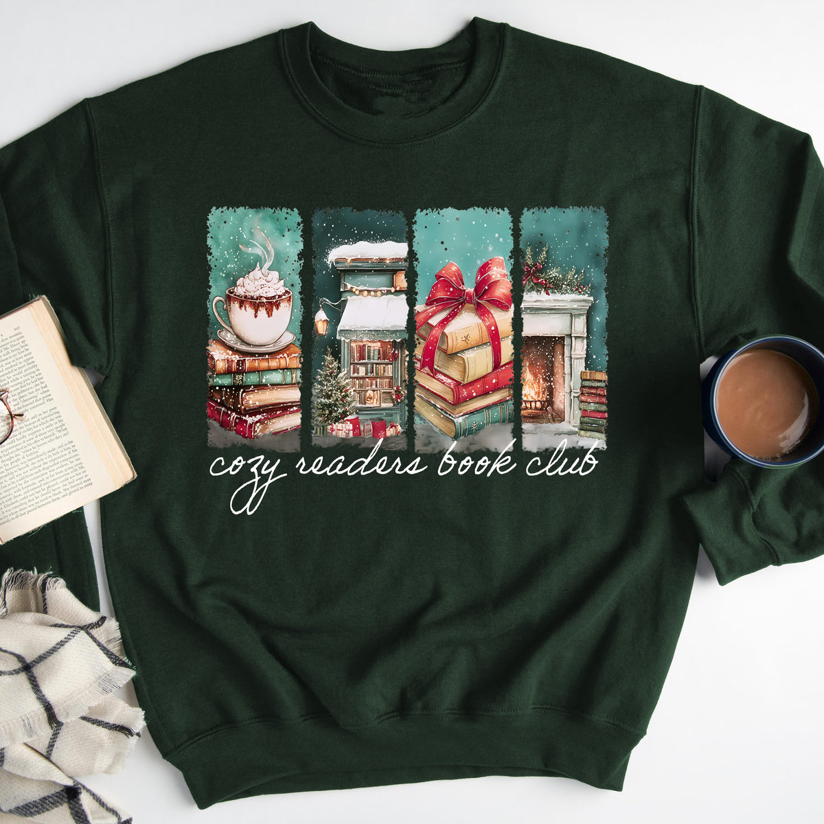 Cozy Readers Book Club Holiday Sweatshirt