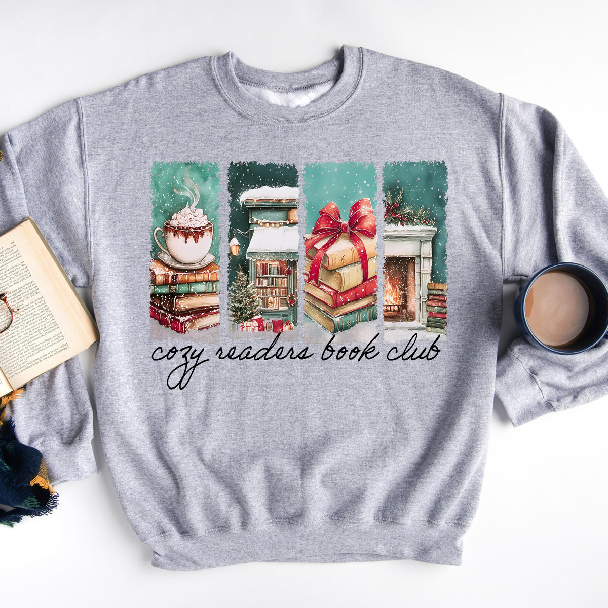 Cozy Readers Book Club Holiday Sweatshirt