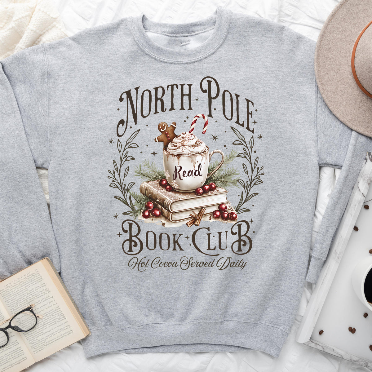 North Pole Book Club – Christmas Sweatshirt