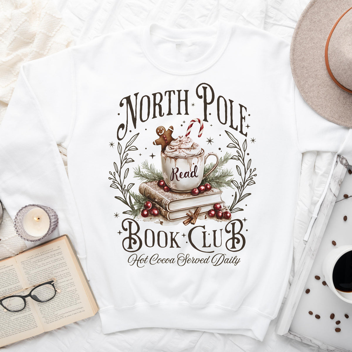 North Pole Book Club – Christmas Sweatshirt