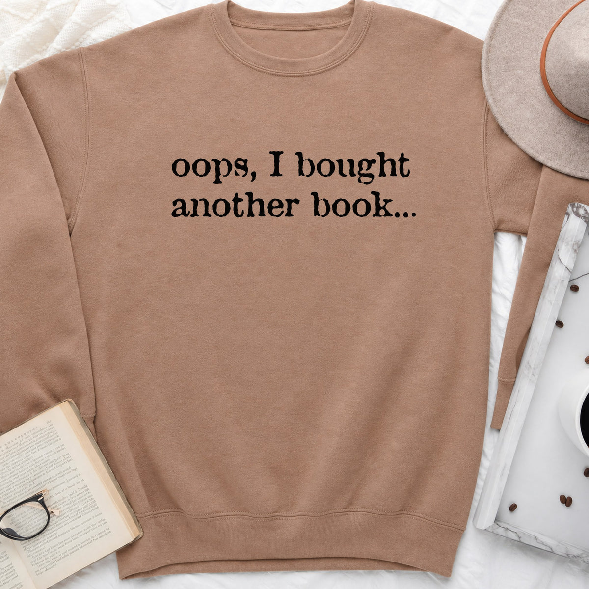 Oops, I Bought Another Book Sweatshirt or Hoodie, Funny Book Lover Crewneck
