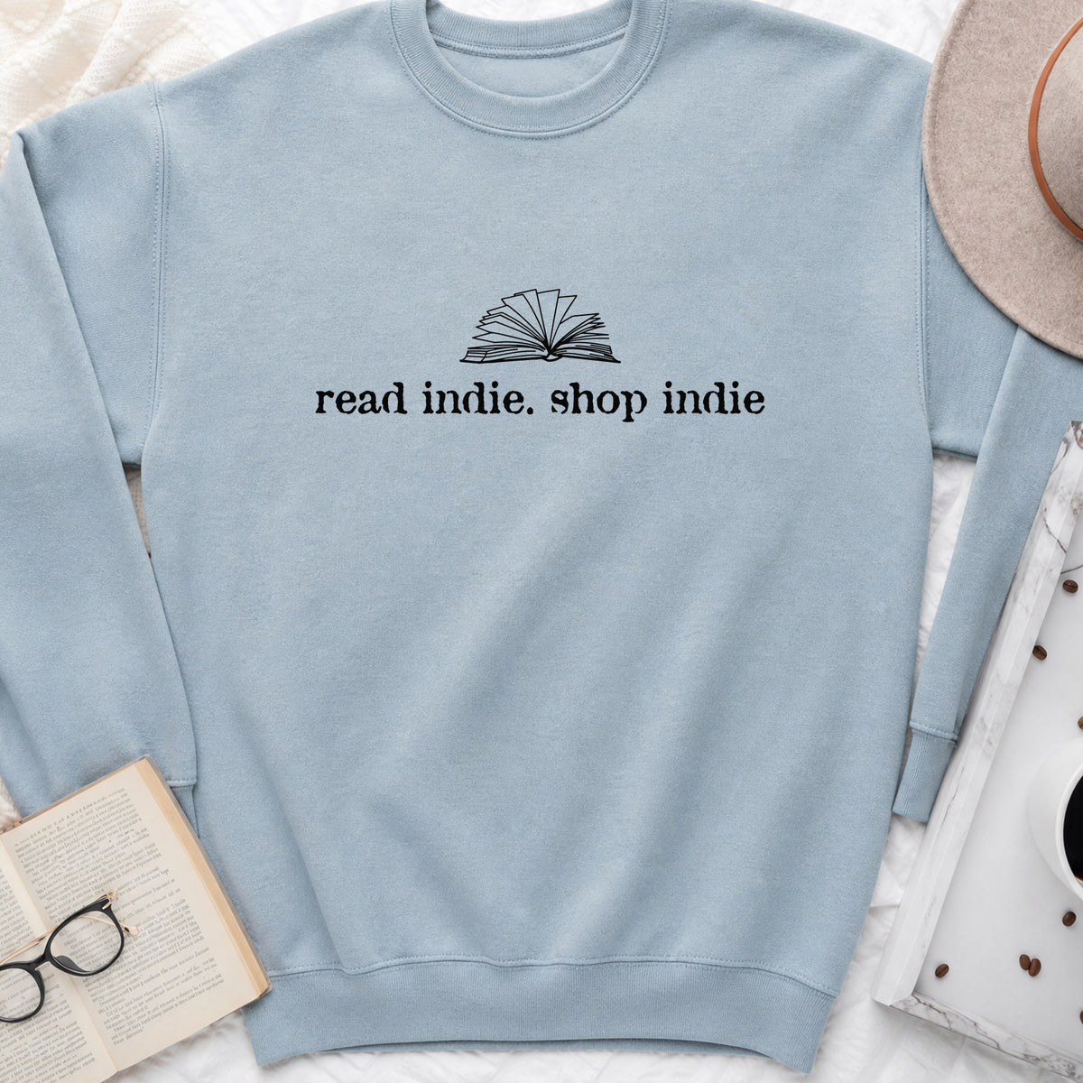 Read Indie Shop Indie Sweatshirt or Hoodie, Indie Bookstore Crewneck