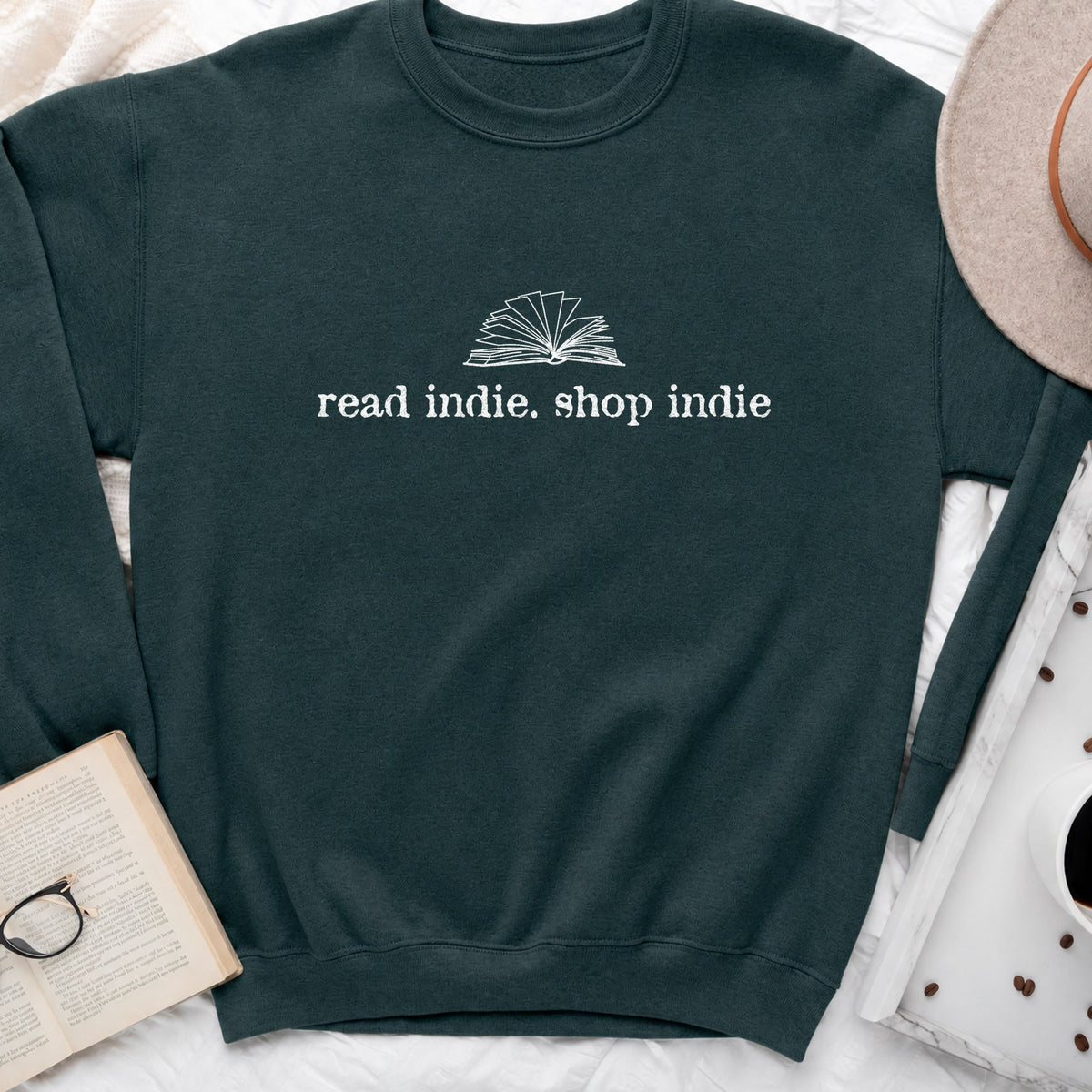 Read Indie Shop Indie Sweatshirt or Hoodie, Indie Bookstore Crewneck