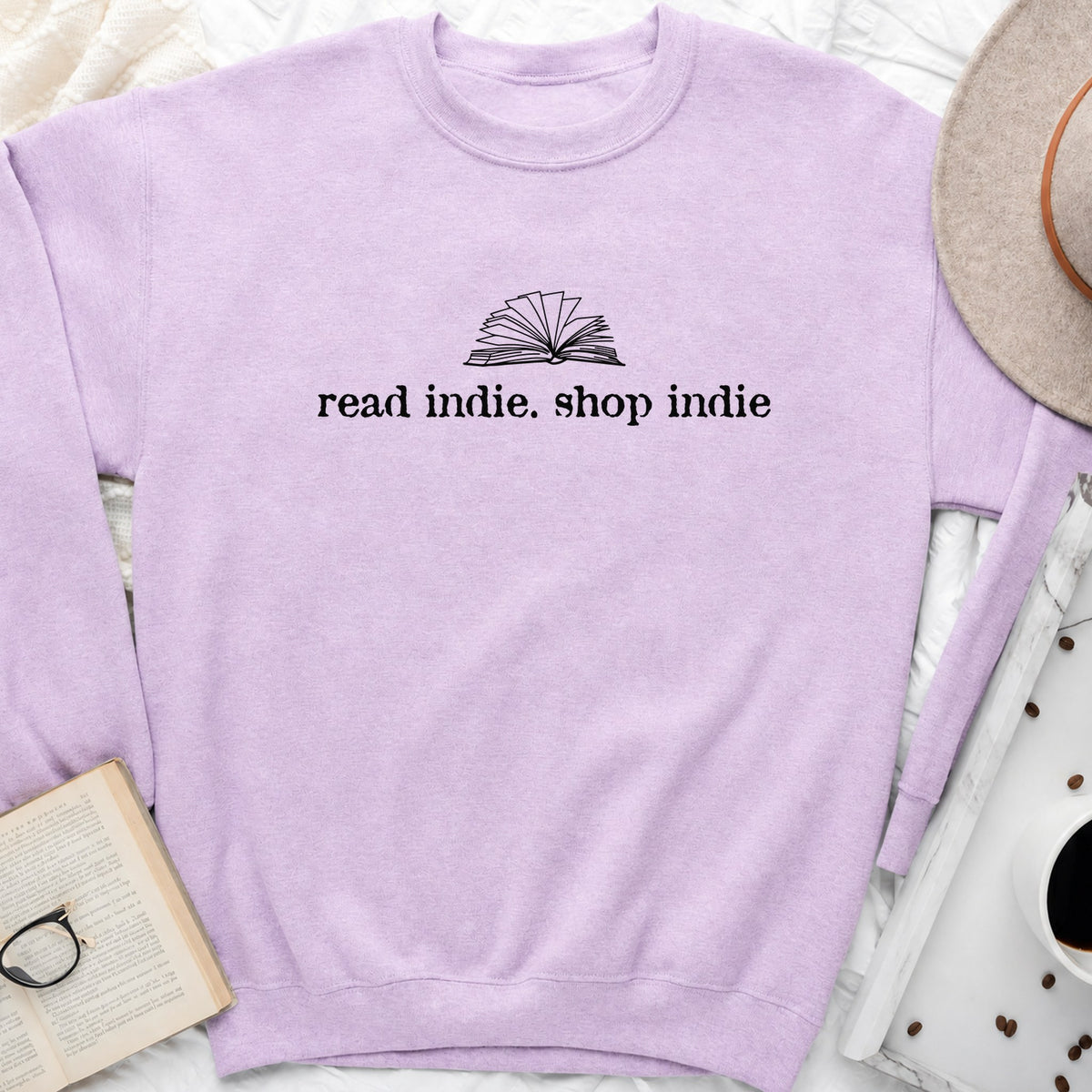 Read Indie Shop Indie Sweatshirt or Hoodie, Indie Bookstore Crewneck