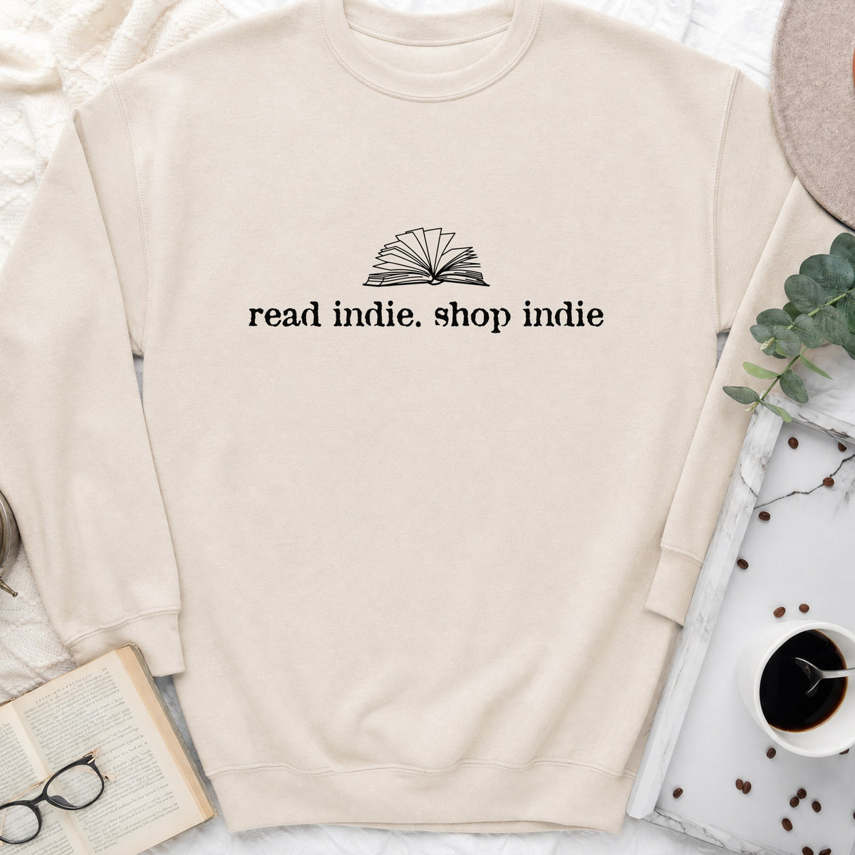 Read Indie Shop Indie Sweatshirt or Hoodie, Indie Bookstore Crewneck