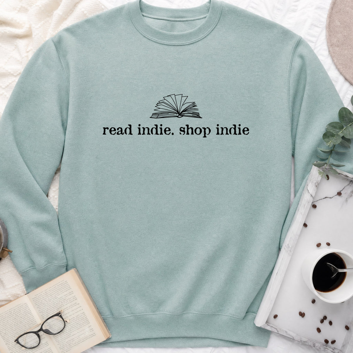 Read Indie Shop Indie Sweatshirt or Hoodie, Indie Bookstore Crewneck