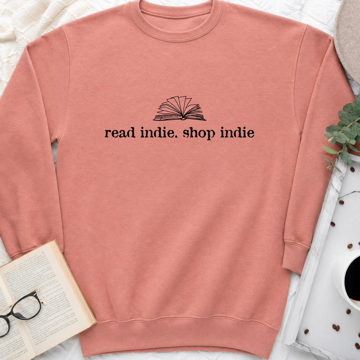 Read Indie Shop Indie Sweatshirt or Hoodie, Indie Bookstore Crewneck