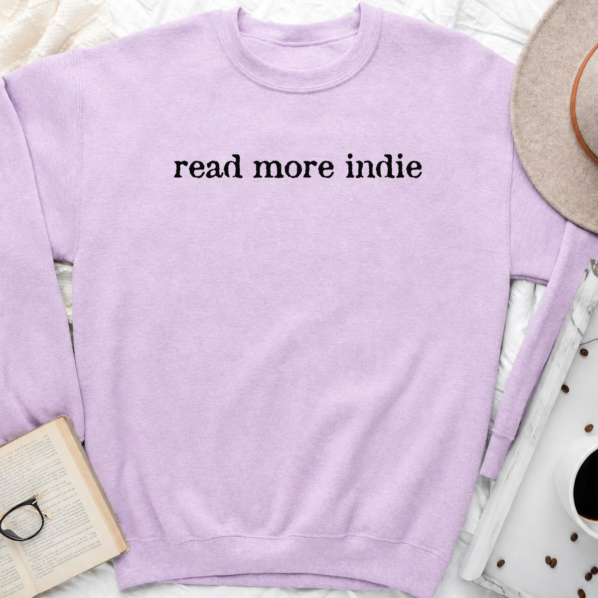 Read More Indie Sweatshirt or Hoodie, Indie Author Book Lover Crewneck