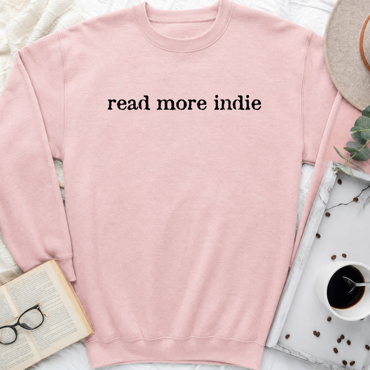 Read More Indie Sweatshirt or Hoodie, Indie Author Book Lover Crewneck