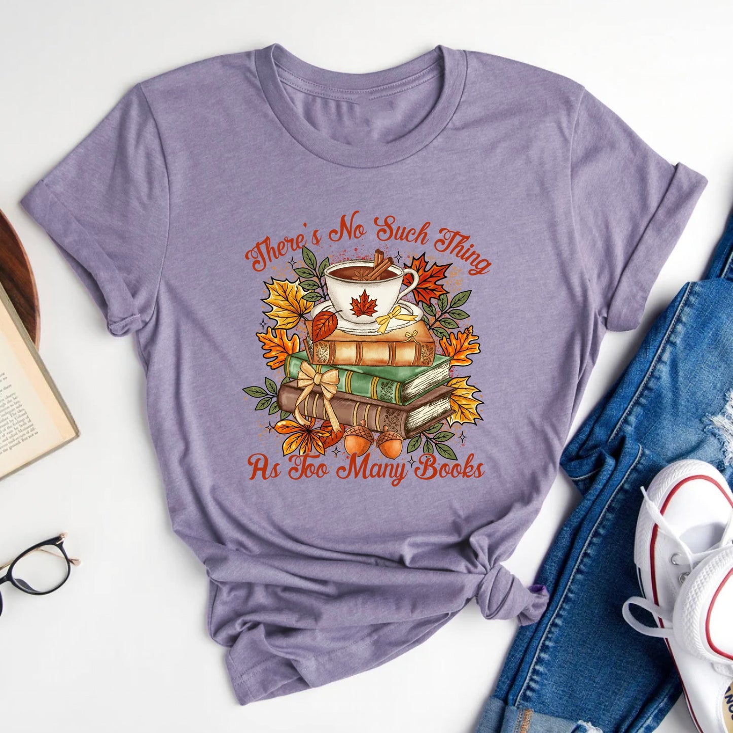Too Many Books Autumn Version T-Shirt