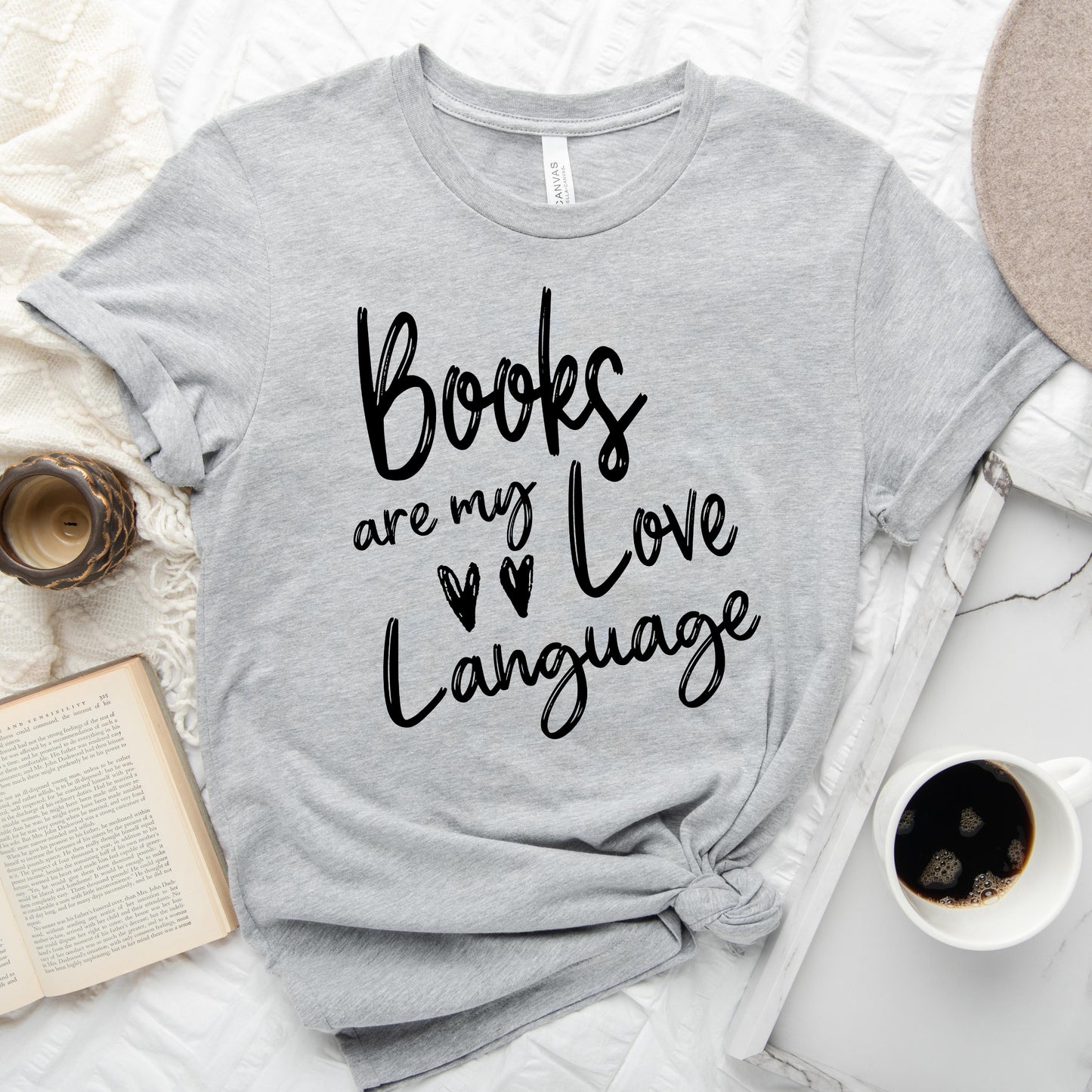 Books Are My Love Language Shirt | Valentine's Day Bookish T-Shirt