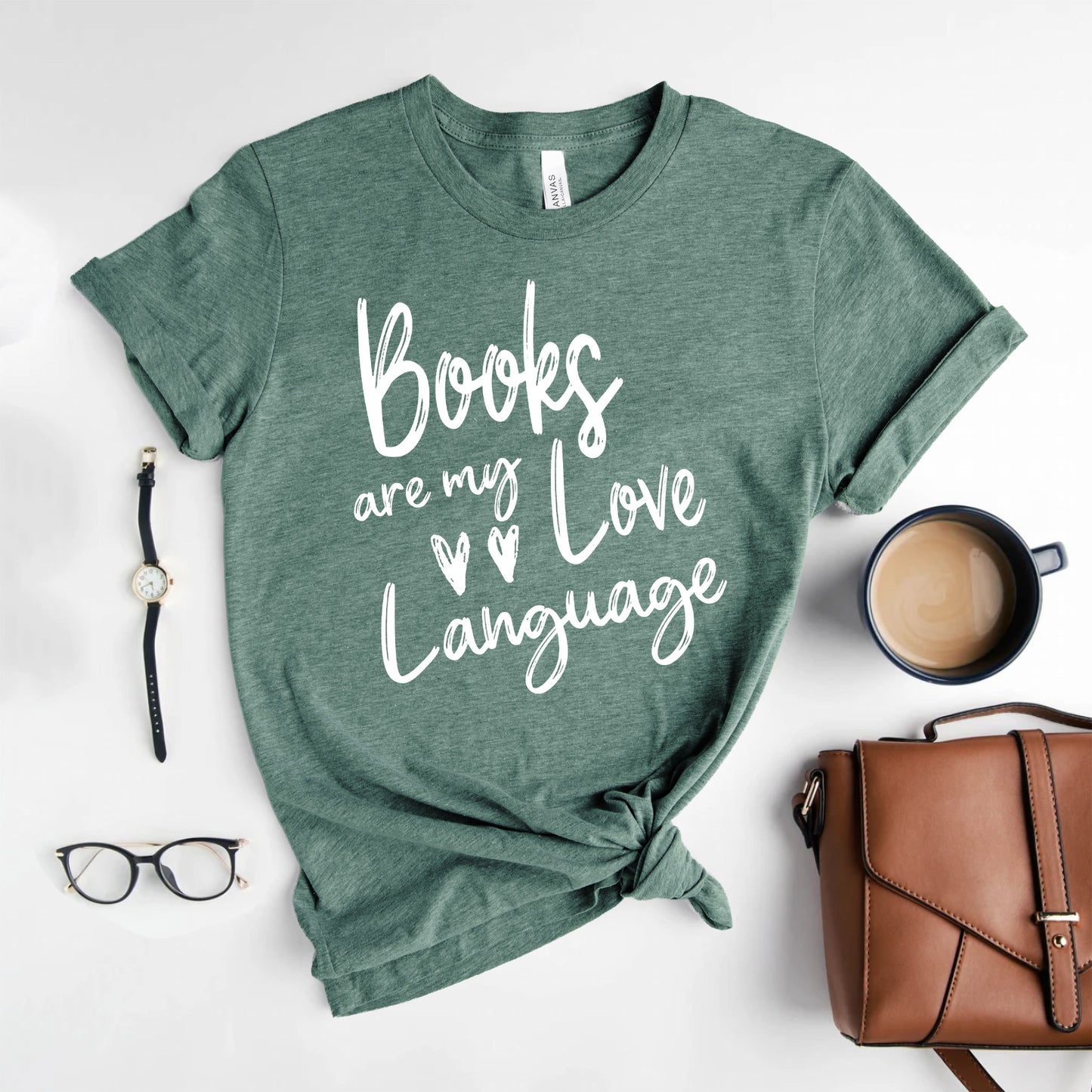 Books Are My Love Language Shirt | Valentine's Day Bookish T-Shirt