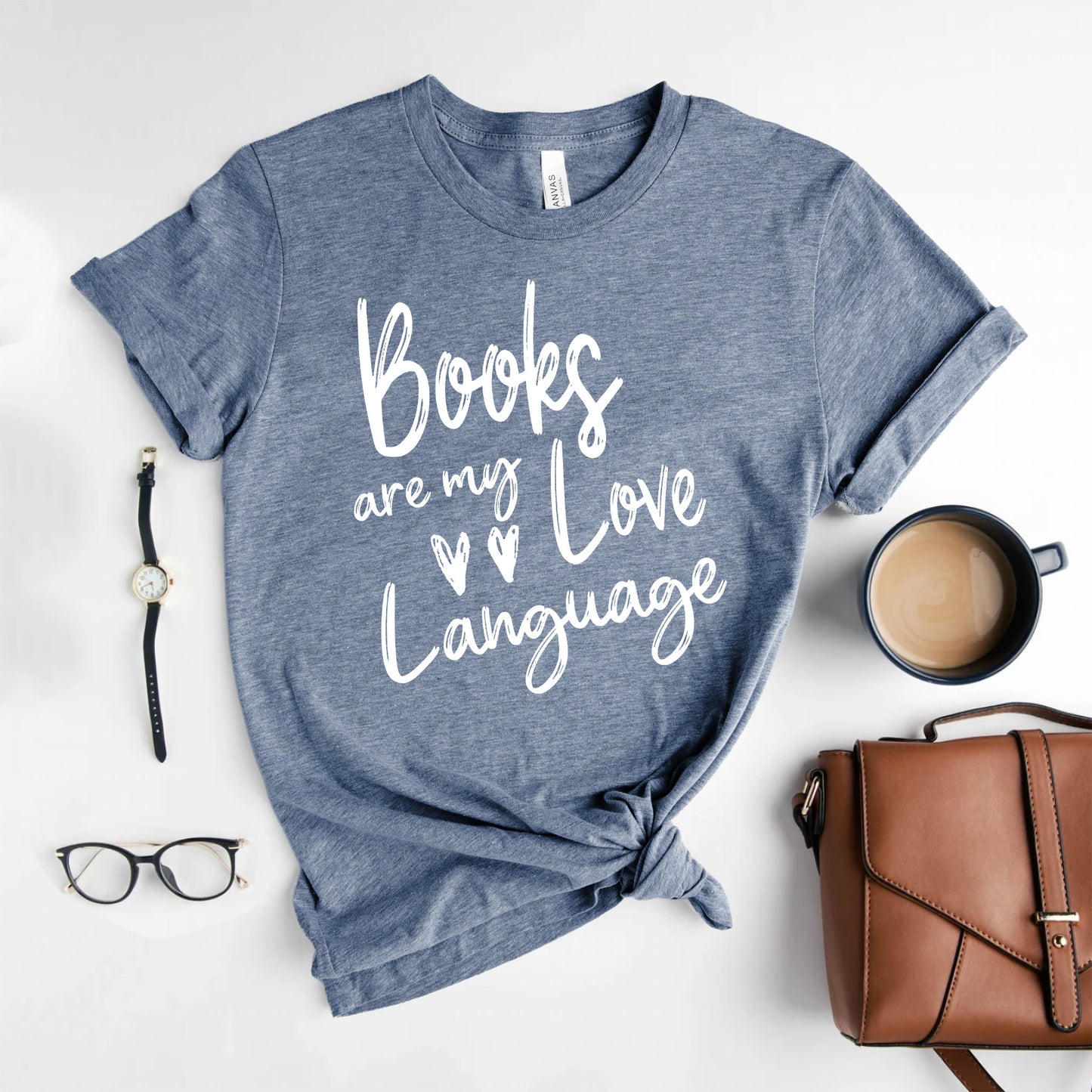 Books Are My Love Language Shirt | Valentine's Day Bookish T-Shirt