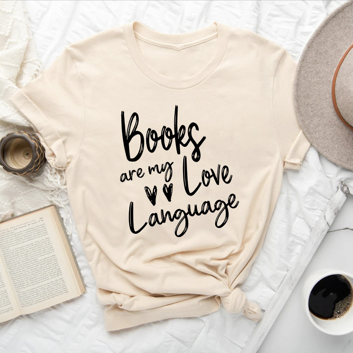 Books Are My Love Language Shirt | Valentine's Day Bookish T-Shirt