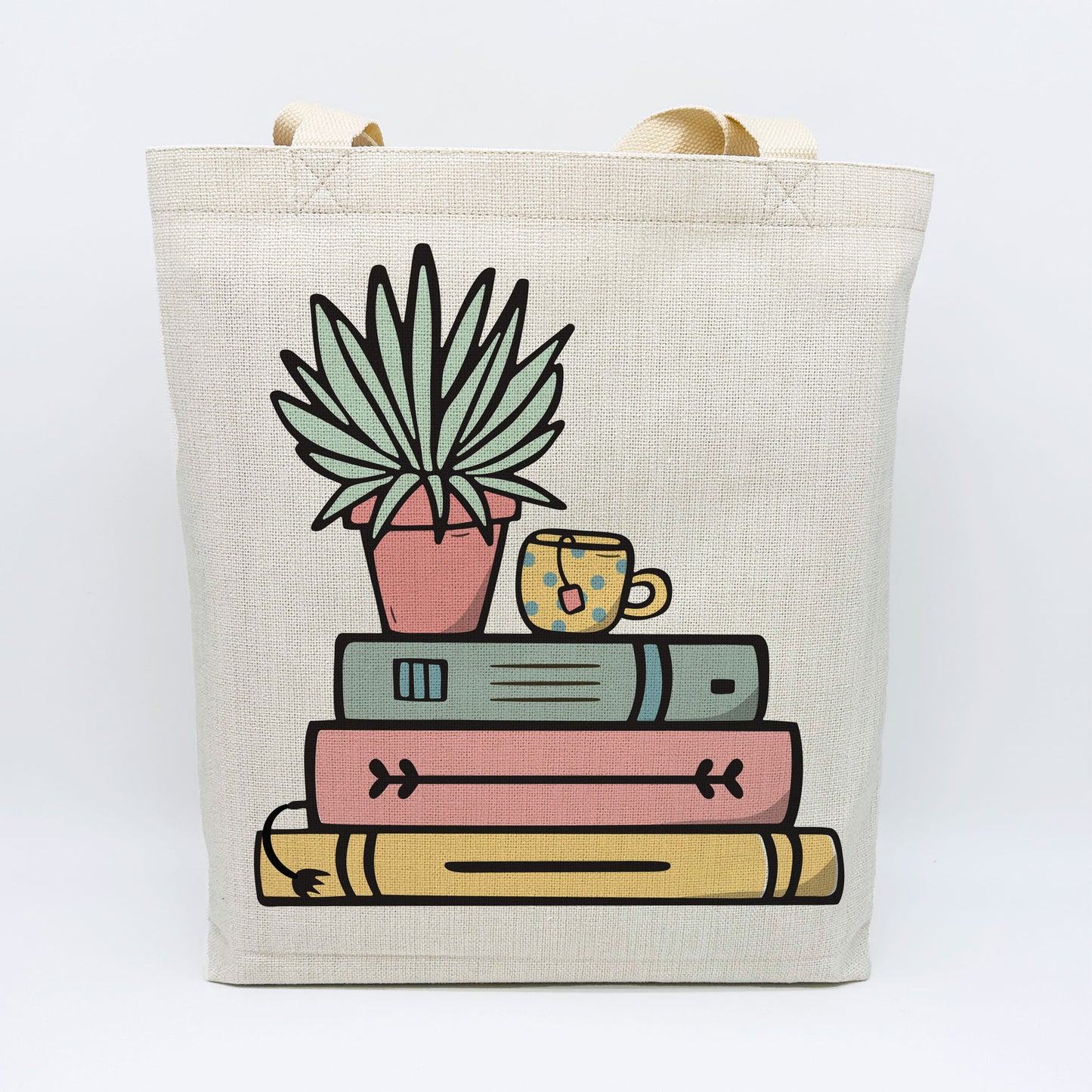 Books and Plants tote bag