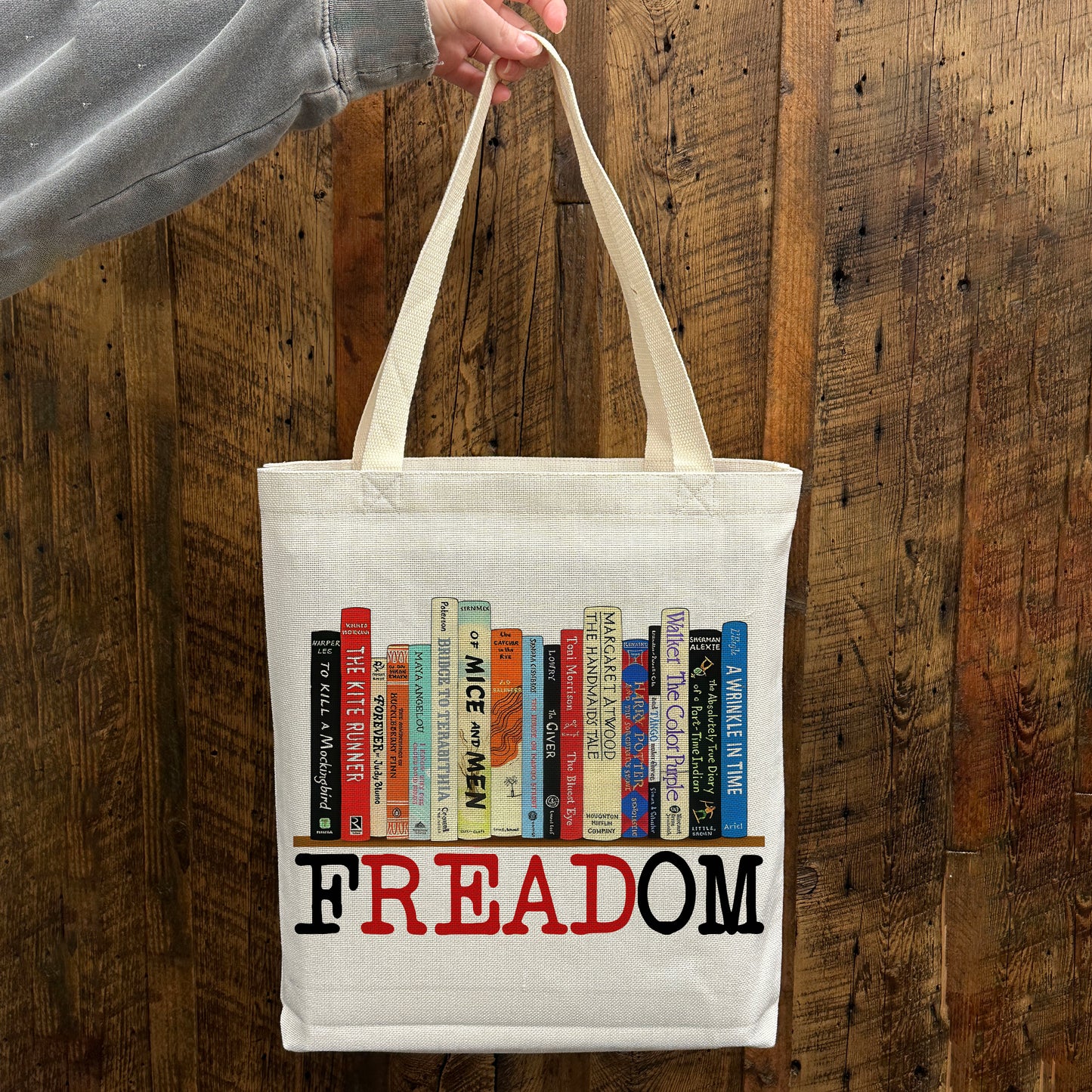 FREADOM Book Lover Tote Bag -  Banned Books