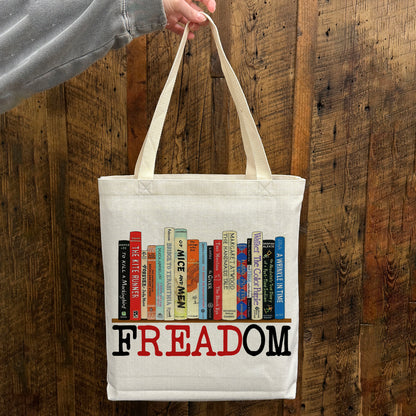 FREADOM Book Lover Tote Bag -  Banned Books