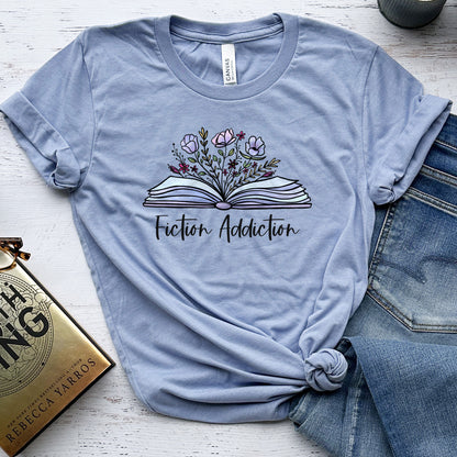 Fiction Addiction Tee, Shirt for Fiction Lovers