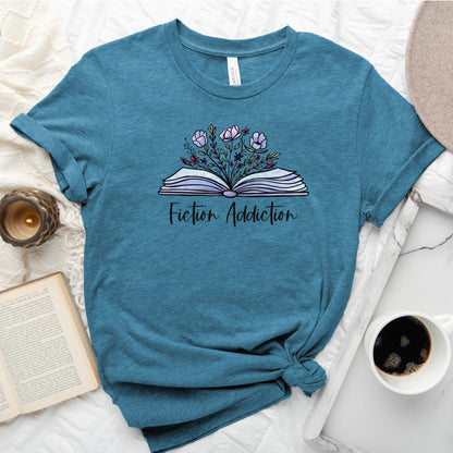 Fiction Addiction Tee, Shirt for Fiction Lovers