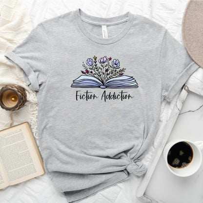 Fiction Addiction Tee, Shirt for Fiction Lovers