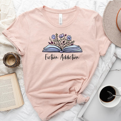 Fiction Addiction Tee, Shirt for Fiction Lovers