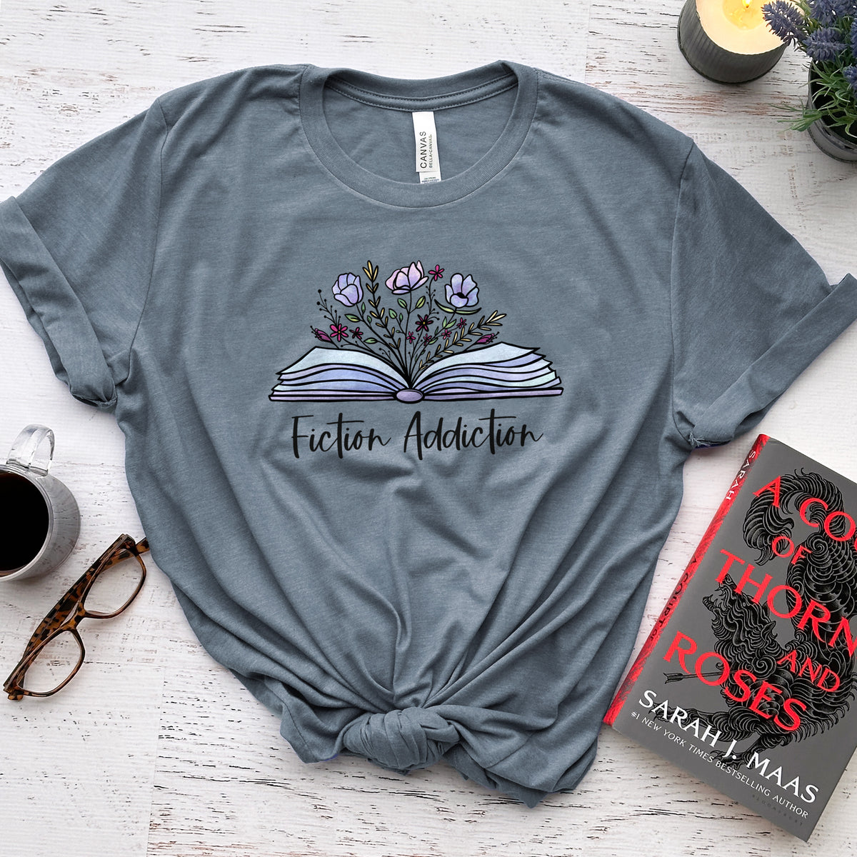Fiction Addiction Tee, Shirt for Fiction Lovers