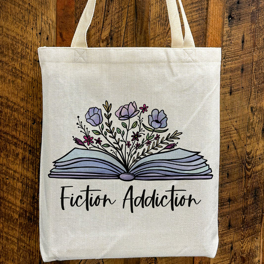 Fiction Addiction Tote Bag