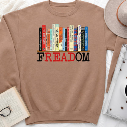 FREADOM Sweatshirt or Hoodie, Banned Books Crewneck