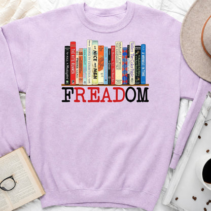 FREADOM Sweatshirt or Hoodie, Banned Books Crewneck