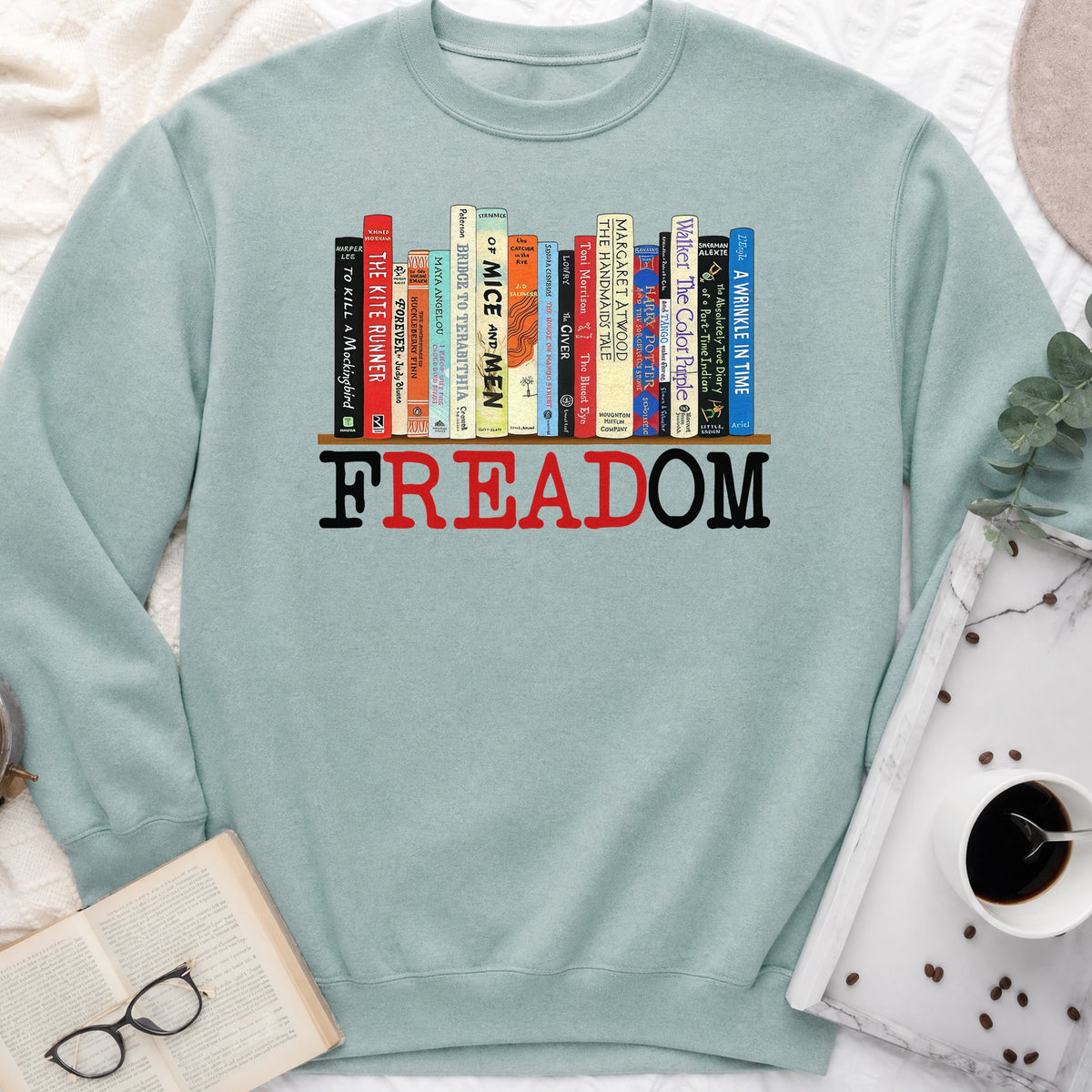FREADOM Sweatshirt or Hoodie, Banned Books Crewneck