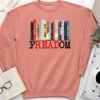 FREADOM Sweatshirt or Hoodie, Banned Books Crewneck