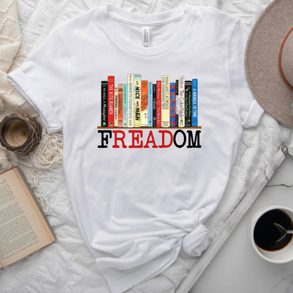 FREADOM Tee, Banned Books Shirt for Readers