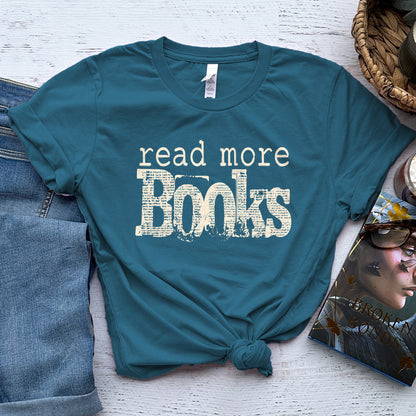 Read More Books Tee, Simple Bookish Shirt