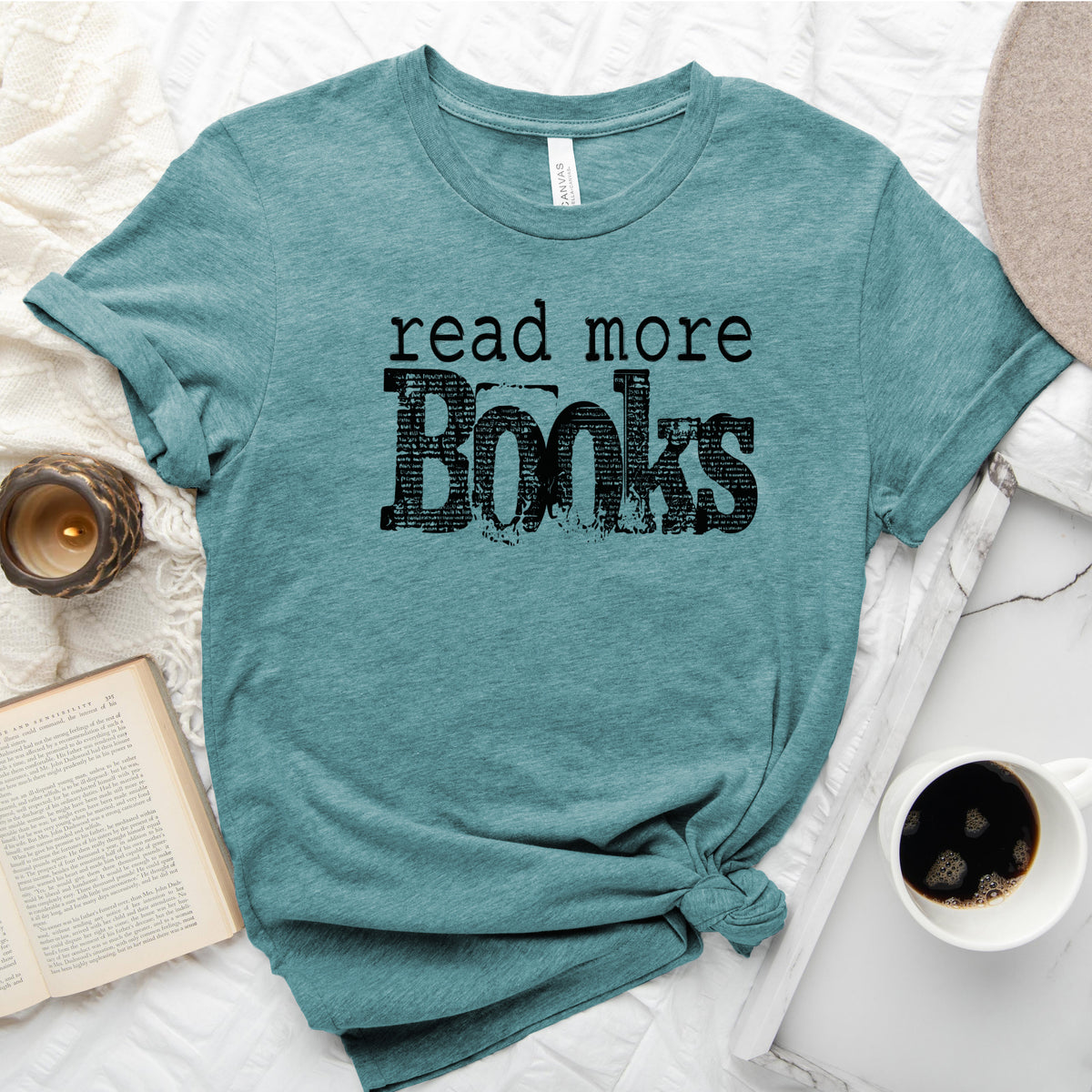 Read More Books Tee, Simple Bookish Shirt