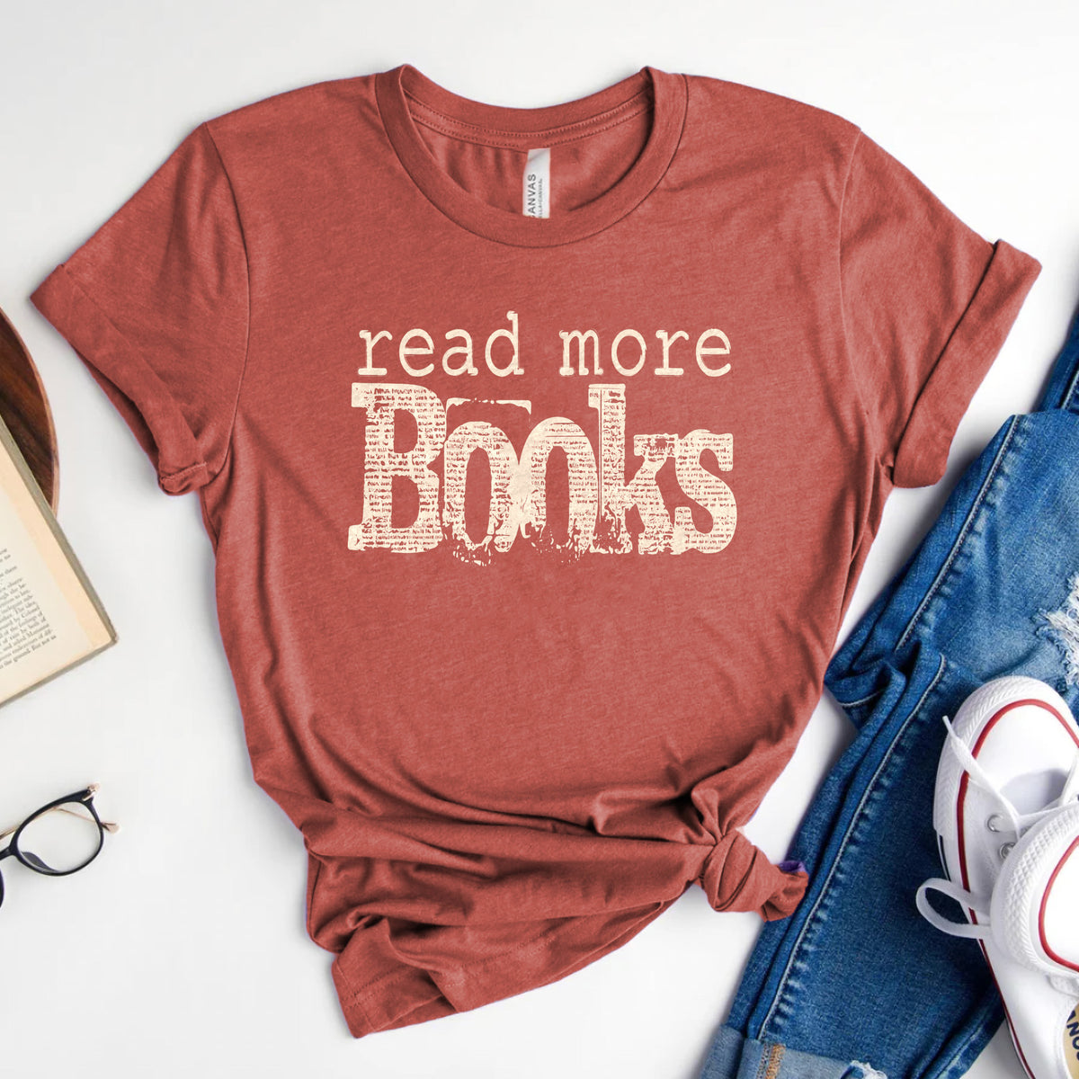Read More Books Tee, Simple Bookish Shirt