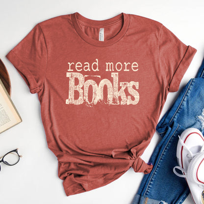 Read More Books Tee, Simple Bookish Shirt