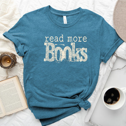 Read More Books Tee, Simple Bookish Shirt