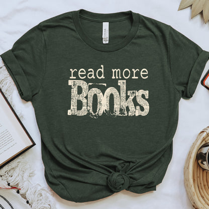 Read More Books Tee, Simple Bookish Shirt