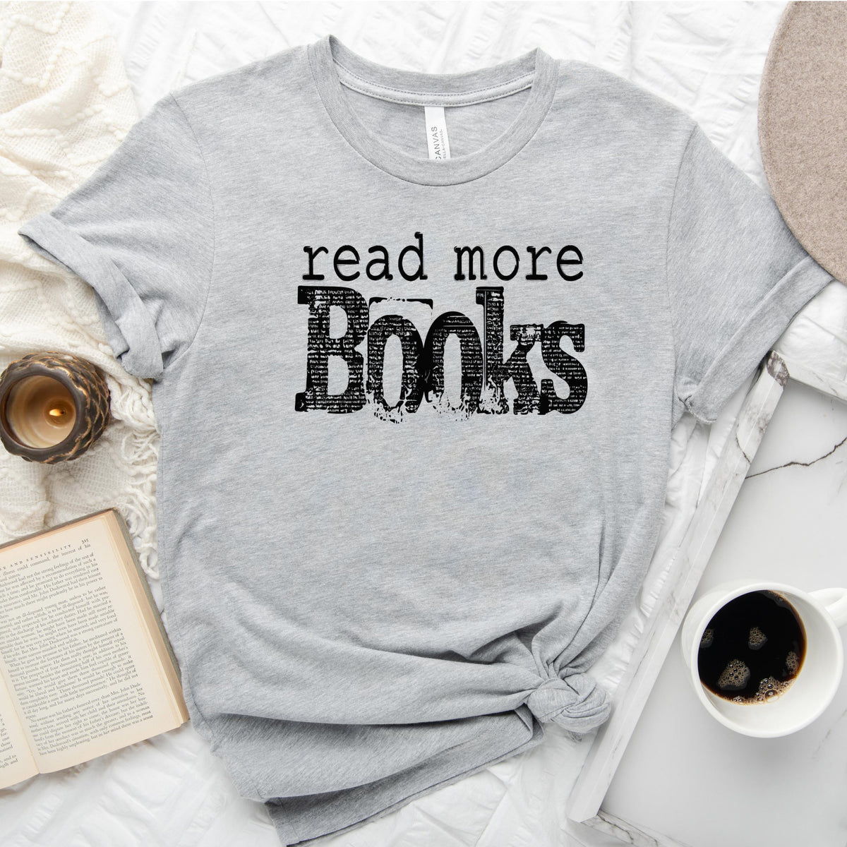 Read More Books Tee, Simple Bookish Shirt