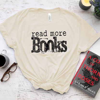 Read More Books Tee, Simple Bookish Shirt