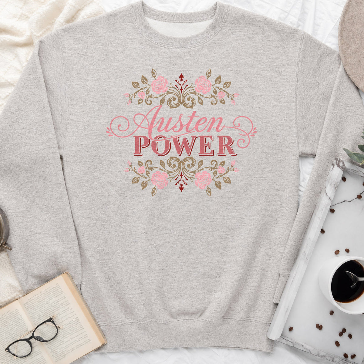 Austen Power Sweatshirt or Hoodie, Jane Austen Book Lover Crewneck
