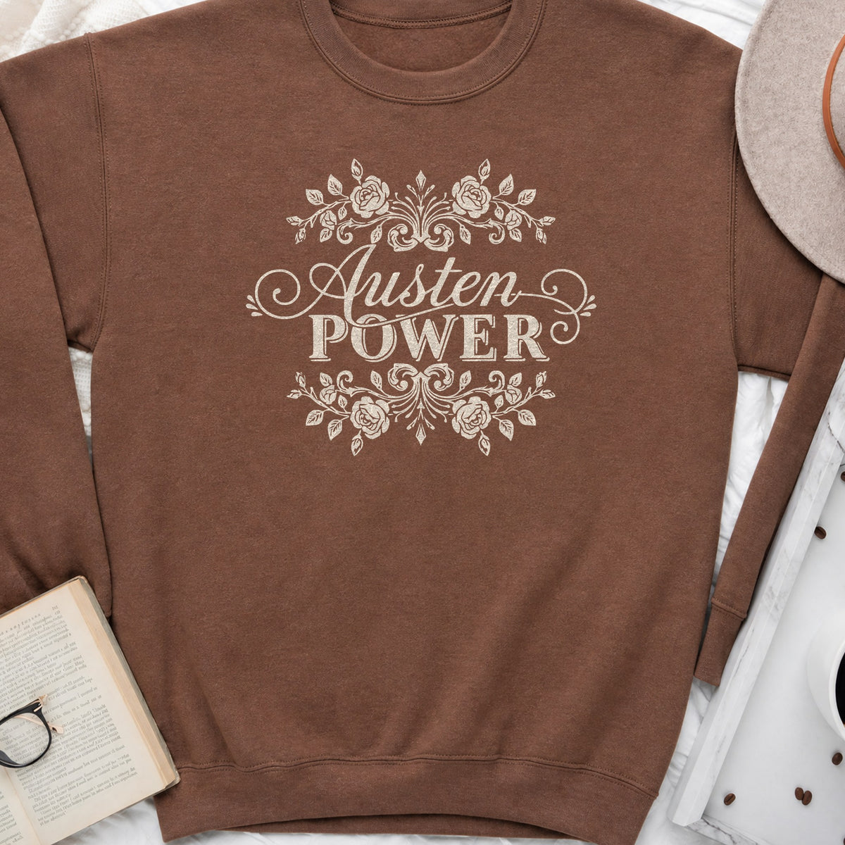 Austen Power Sweatshirt or Hoodie, Jane Austen Book Lover Crewneck